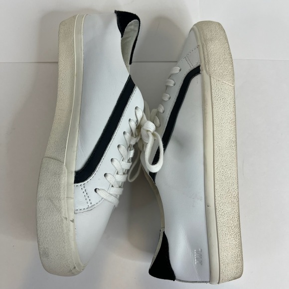 Madewell Delia Sidewalk Women White Leather Low Top Sneaker Lace Up Shoes 6.5MC5 - Picture 5 of 8